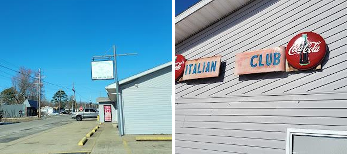 The Italian Club Menu